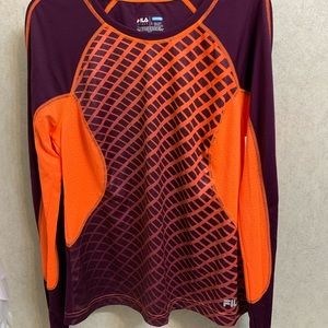 Running Sport Fila Top - Purple/Orange